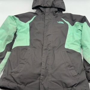 The North Face Girls Kira Triclimate 3-N-1 Hyvent Jacket Size Medium Green